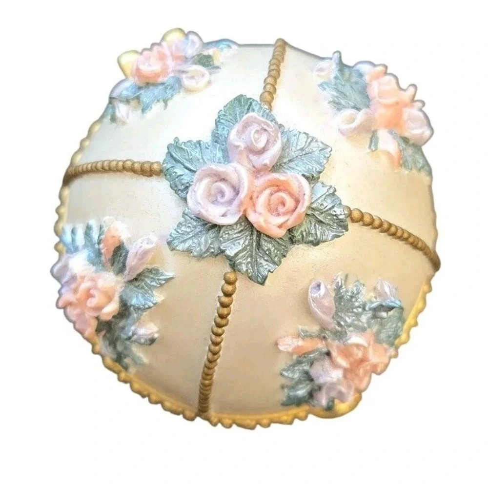 Resin Hinged Egg Jewelry Music Box Works